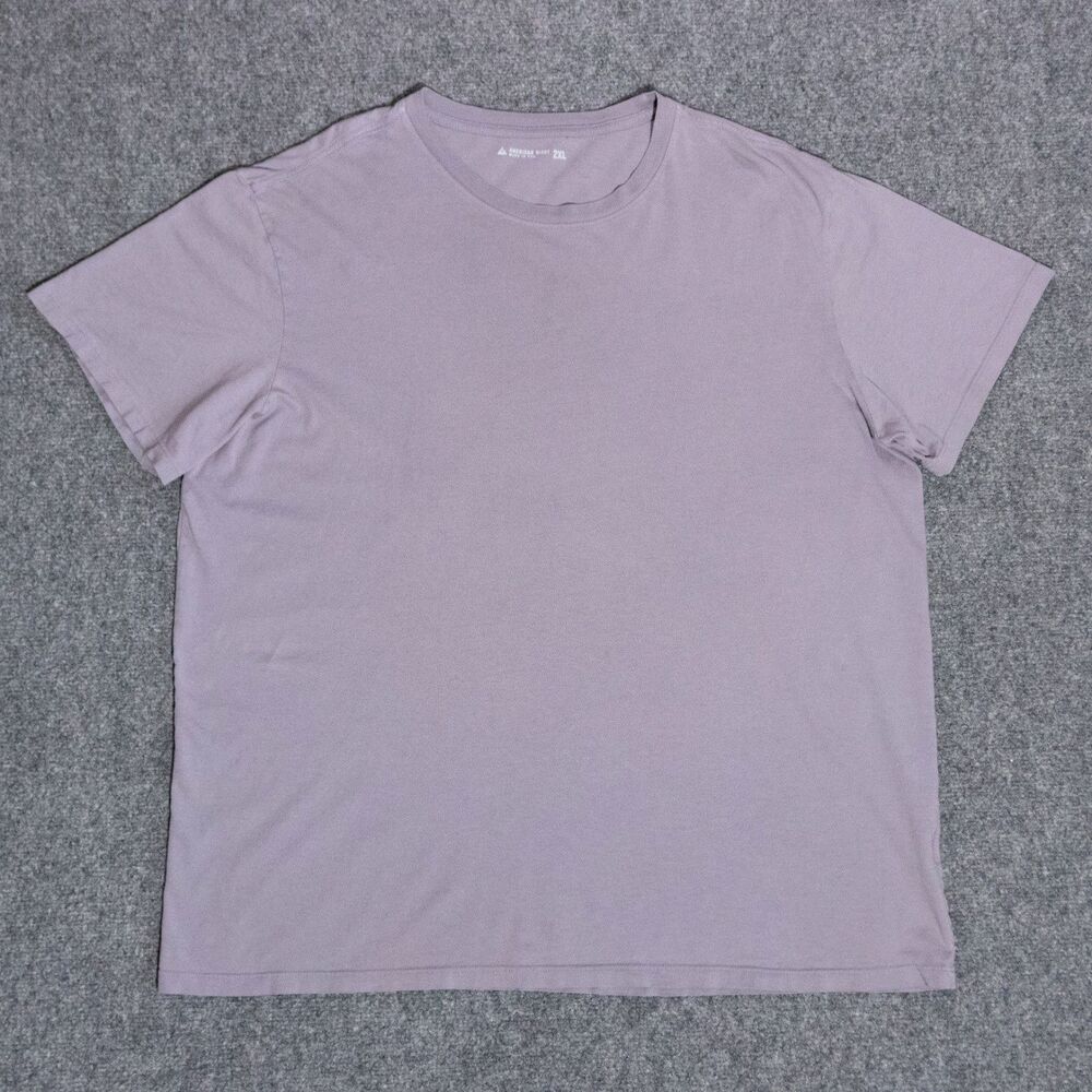 American Giant Men’s 2XL Crew Neck T-Shirt Light Purple Cotton USA Made